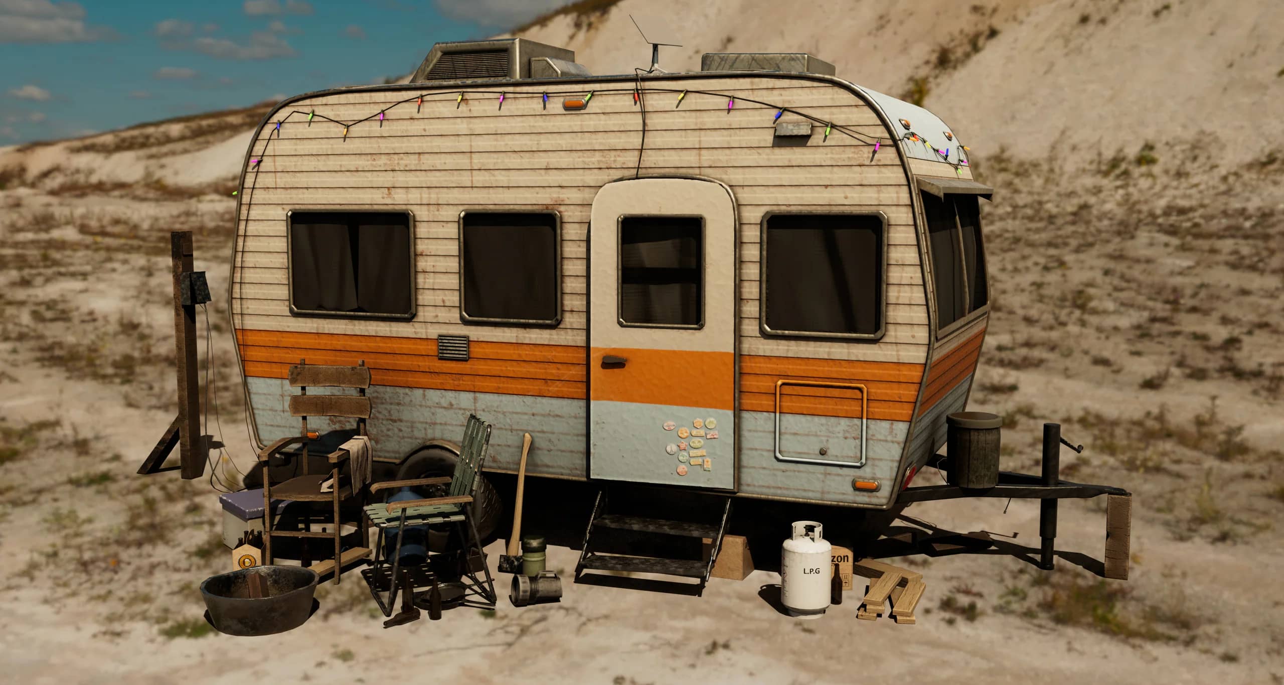 Camper Van — HDRI render